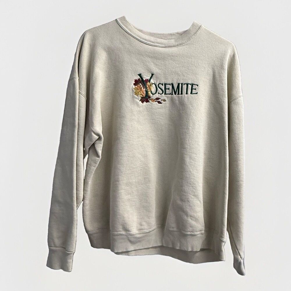 Vintage Yosemite Sweatshirt Unisex XL Desert Sport Embroidered Nature Crewneck